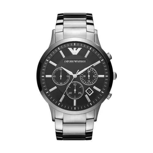 Emporio Armani , Ar2460 Stainless Steel Watch - Elegant and Fashionable ,Gray unisex, Sizes: ONE SIZE