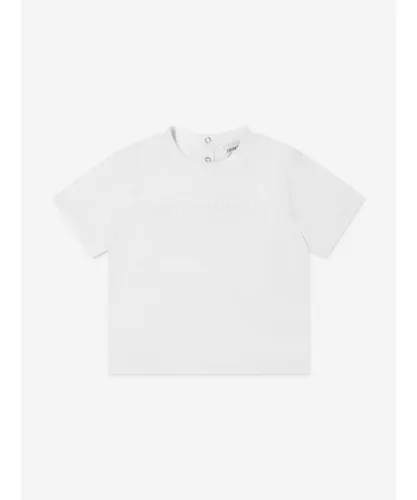 Emporio Armani Baby Boys Logo T-Shirt In White