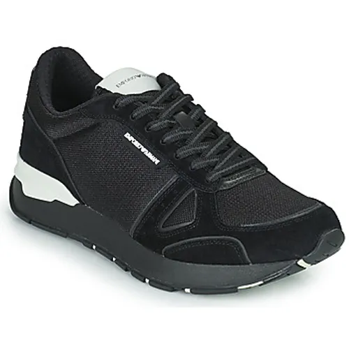 Emporio Armani  BALISTA  men's Shoes (Trainers) in Black