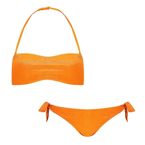 Emporio Armani Bandeau Bikini Set - Orange