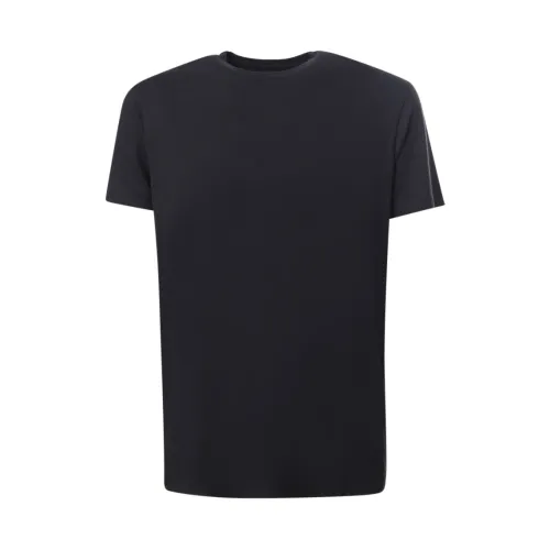 Emporio Armani , Black Crew-neck T-shirt - Regular Fit ,Black male, Sizes: