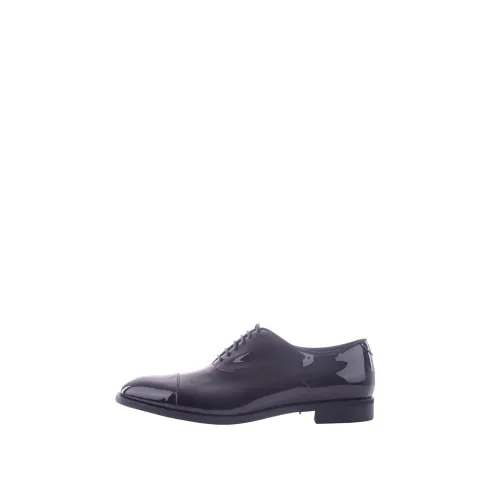 Emporio Armani , Black Flat Shoes for Women ,Black male, Sizes: