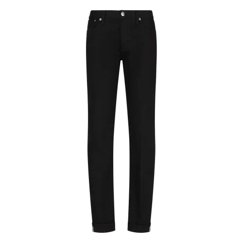 Emporio Armani , Black Slim-Fit Jeans for Men ,Black male, Sizes: