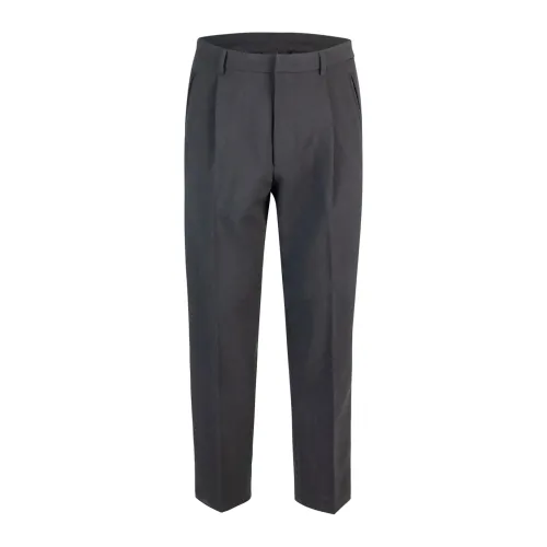 Emporio Armani , Black Trousers with Pockets and Zip ,Black male, Sizes: