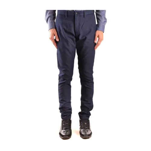 Emporio Armani , Blue Cotton Pants 6G1P151N2Nz0958 ,Blue male, Sizes: