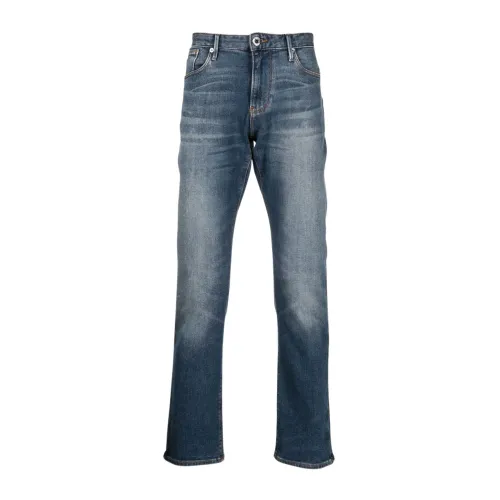 Emporio Armani , Blue denim jeans ,Blue male, Sizes: