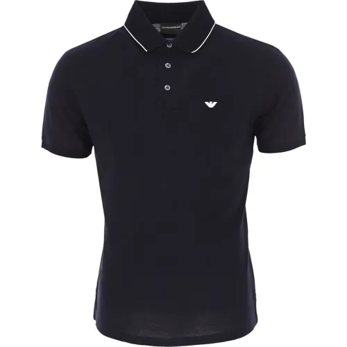 Emporio Armani , Blue Polo Shirt with Style ,Blue male, Sizes: