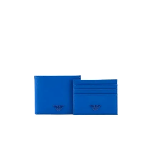Emporio Armani , Bluette Wallet ,Blue male, Sizes: ONE SIZE
