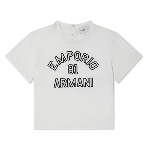 Emporio Armani Boy'S '81 Logo T-Shirt - White