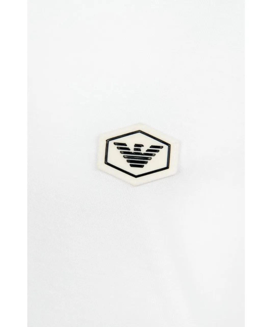 Emporio Armani Boys Cotton Jersey Branded T-Shirt - White