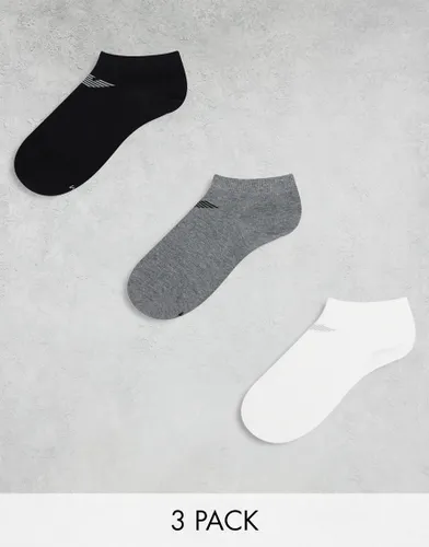 Emporio Armani Boywear 3 pack ankle socks in multi