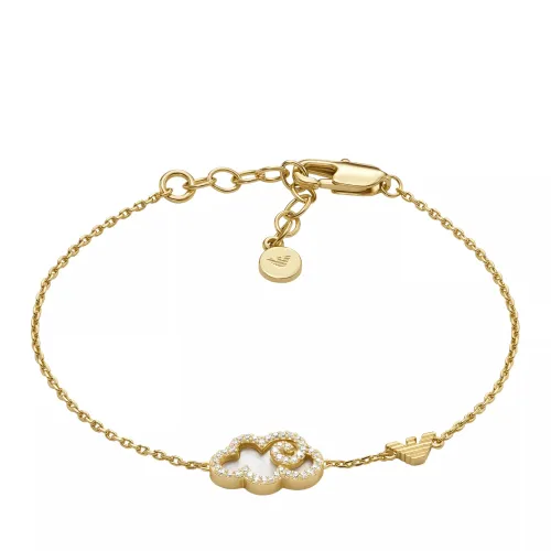 Emporio Armani Bracelets - Brass Components Bracelet - gold - Bracelets for ladies