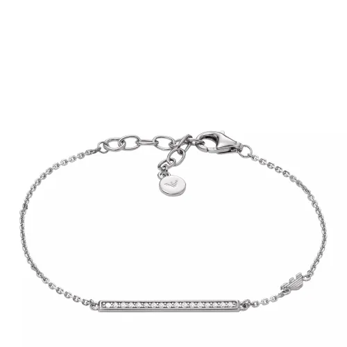Emporio Armani Bracelets - Sterling Silver ID Bracelet - silver - Bracelets for ladies