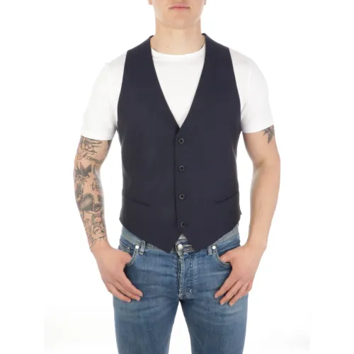 Emporio Armani , Business Vest ,Blue male, Sizes: