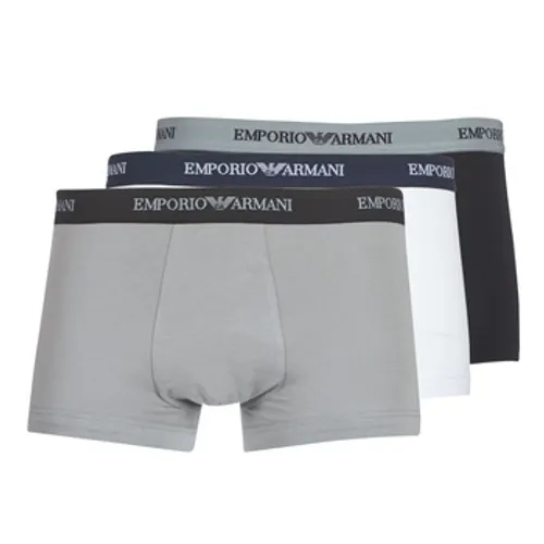 Emporio Armani  CC717-PACK DE 3  men's Boxer shorts in Black