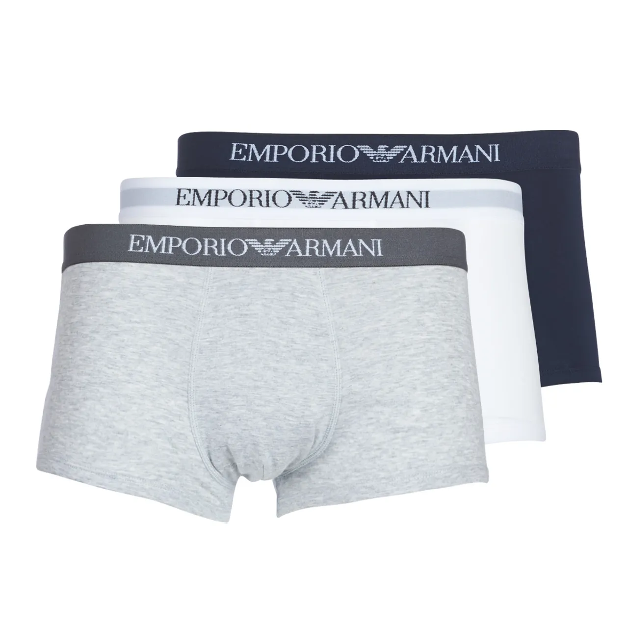 Emporio Armani  CC722-PACK DE 3  men's Boxer shorts in Blue