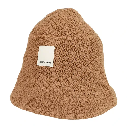 Emporio Armani , Classic Hat ,Brown male, Sizes: