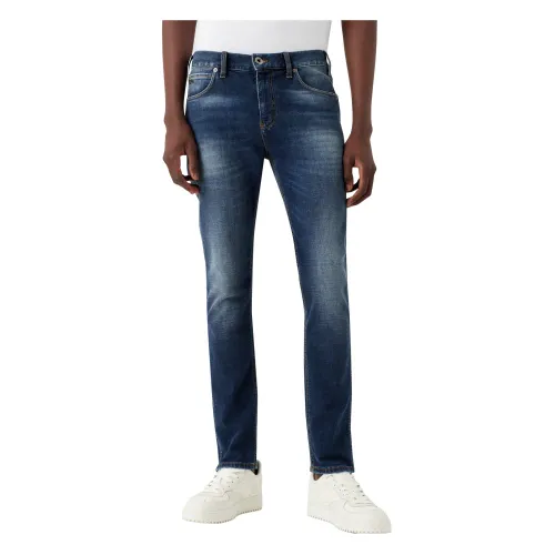 Emporio Armani , Classic Straight Fit Jeans ,Blue male, Sizes: