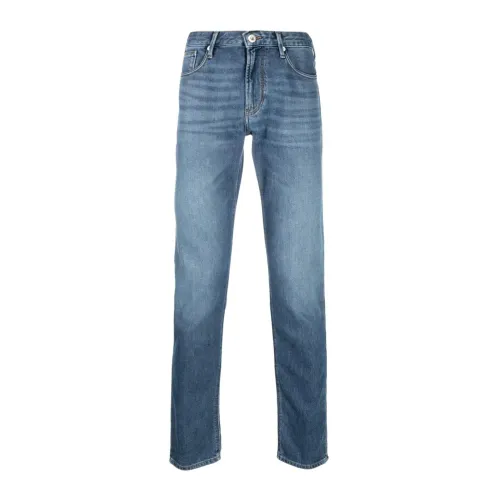 Emporio Armani , Classic Straight Jeans ,Blue male, Sizes: