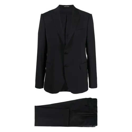 Emporio Armani , Classic Wool Suit ,Blue male, Sizes: