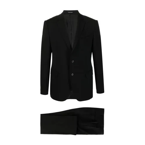Emporio Armani , Classic Wool Suit Set ,Black male, Sizes: