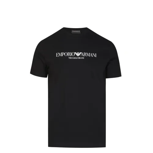 Emporio Armani , Clic Logo T-Shirt ,Black male, Sizes: