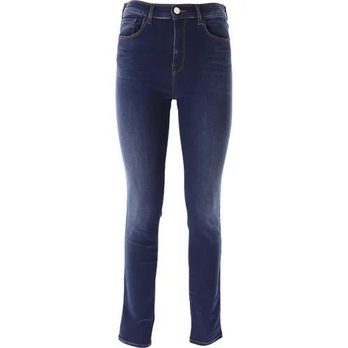 Emporio Armani , Contemporary Style High Waist Skinny Jeans ,Blue female, Sizes: