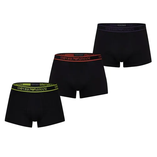 EMPORIO ARMANI Core 3 Pack Boxer Shorts - Black