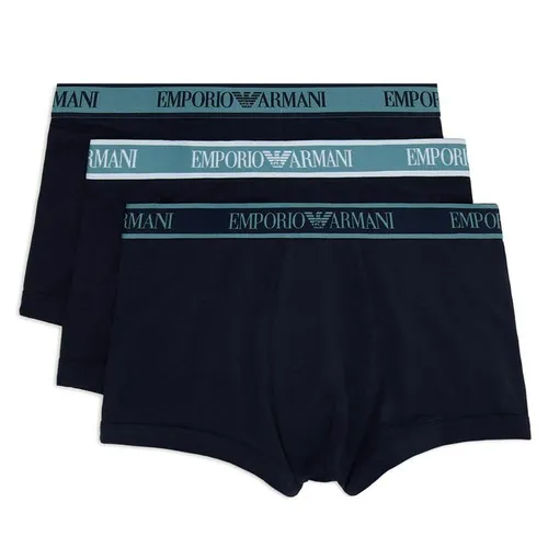 EMPORIO ARMANI Core 3 Pack Boxer Shorts - Blue