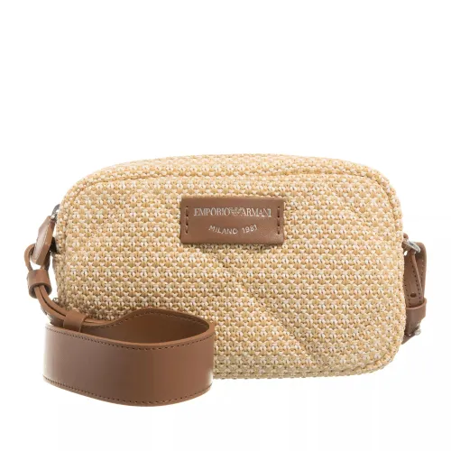 Emporio Armani Crossbody Bags - Camera Case Paglia - beige - Crossbody Bags for ladies