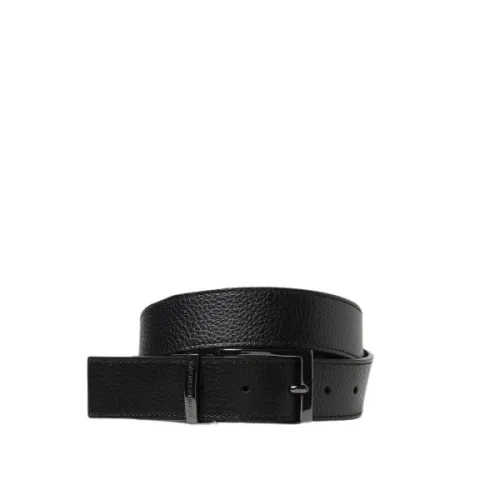 Emporio Armani , Designer Belts Collection ,Black male, Sizes: ONE