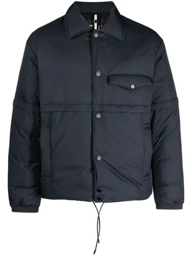 Emporio Armani detachable-sleeve padded jacket - Blue