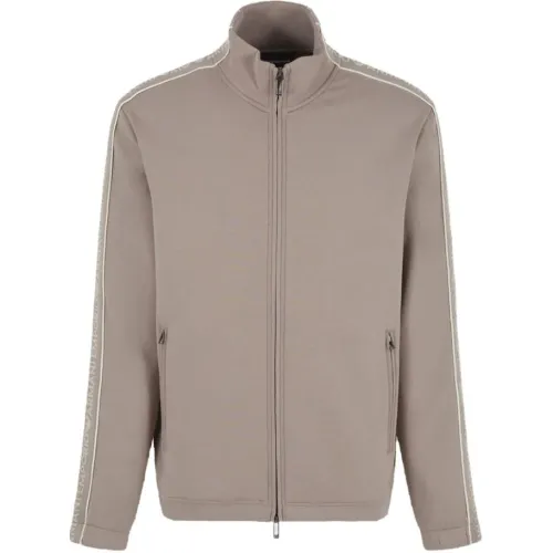 Emporio Armani , Dove Grey Sweaters - Stylish Collection ,Gray male, Sizes: