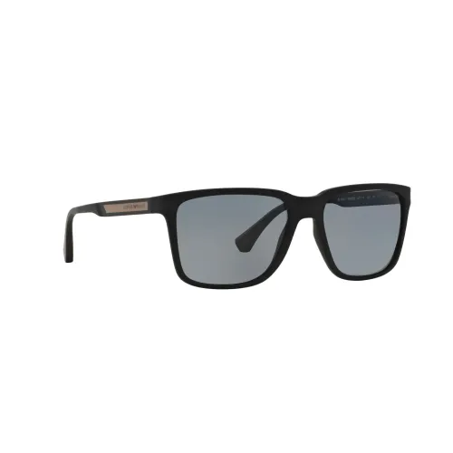 Emporio Armani , EA 4047 506381 56 Polarized Sunglasses ,Black male, Sizes: