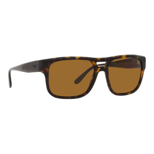Emporio Armani , EA 4197 587983 Sunglasses - Brown Polarized Lenses ,Brown male, Sizes: