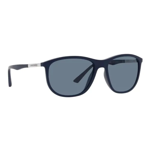 Emporio Armani , EA 4201 50882V 58 Polarized Sunglasses ,Blue male, Sizes: