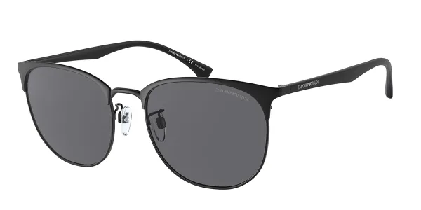 Emporio Armani EA2122D Asian Fit Polarized 300181 Men's Sunglasses Black Size 56