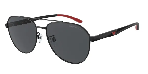 Emporio Armani EA2129D Asian Fit 300187 Men's Sunglasses Black Size 59