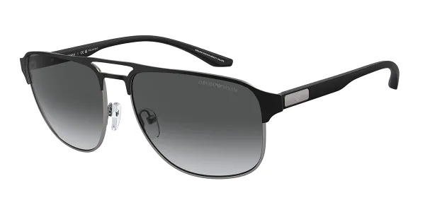 Emporio Armani EA2144 Polarized 336511 Men's Sunglasses Black Size 60