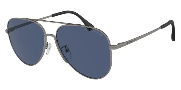 Emporio Armani EA2149D Asian Fit 300380 Men's Sunglasses Gunmetal Size 60
