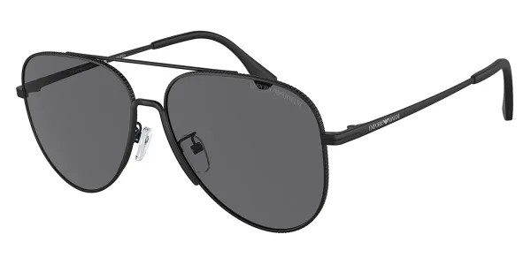 Emporio Armani EA2149D Asian Fit Polarized 300181 Men's Sunglasses Black Size 60