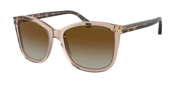 Emporio Armani EA4060 Polarized 5850T5 Women's Sunglasses Brown Size 56
