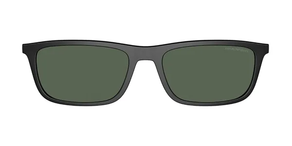 Emporio Armani EA4160C Clip-On Only 500171 Men's Sunglasses Black Size 55