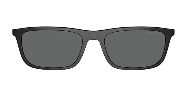 Emporio Armani EA4160C Clip-On Only 500187 Men's Sunglasses Black Size 55