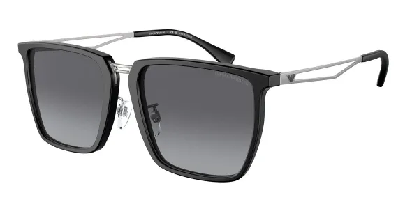 Emporio Armani EA4196D Asian Fit Polarized 5001T3 Men's Sunglasses Black Size 57