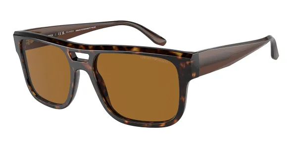 Emporio Armani EA4197F Asian Fit Polarized 587983 Men's Sunglasses Tortoiseshell Size 57