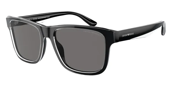 Emporio Armani EA4208F Asian Fit Polarized 605187 Men's Sunglasses Black Size 57