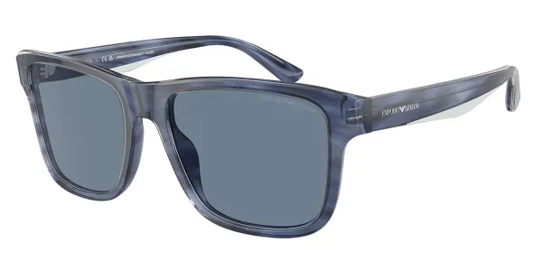 Emporio Armani EA4208F Asian Fit Polarized 605480 Men's Sunglasses Blue Size 57