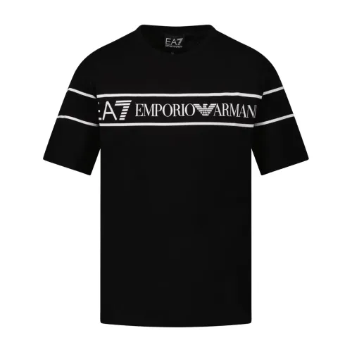 Emporio Armani EA7 , 3Rbt59-Bj02Z Short Sleeve T-Shirt ,Black male, Sizes: