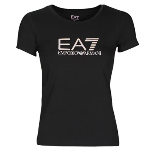 Emporio Armani EA7  8NTT66  women's T shirt in Black